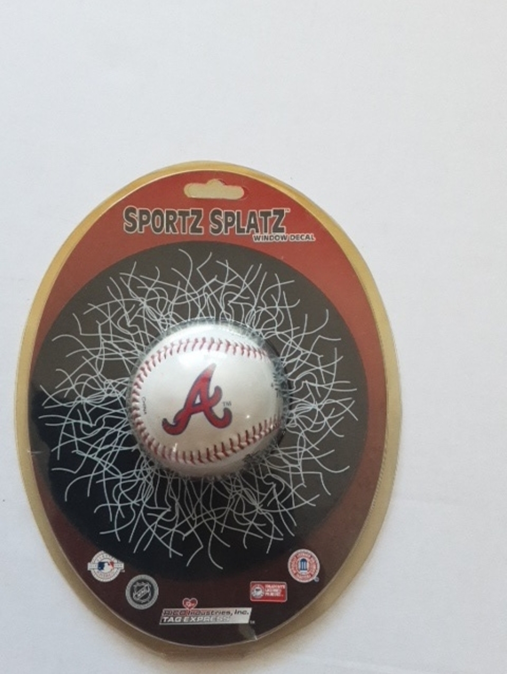 SPORTZ SPLATZ ATLANTA BRAVES SHATTERBALL DECAL NEW